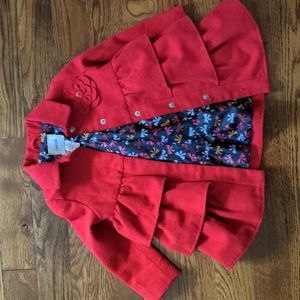 Little Girls' Red Dress Coat - size 3T